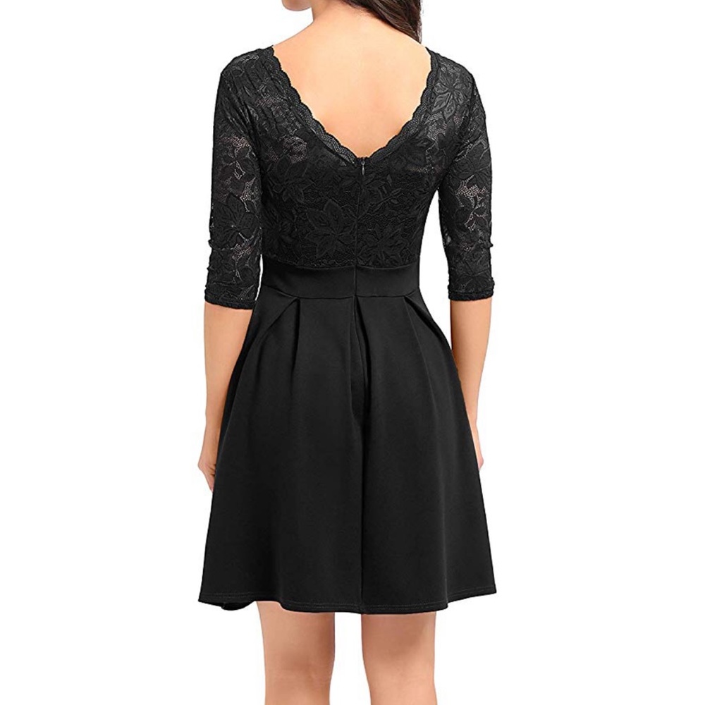 BLACK LACE DRESS - Picture 2 of 3
